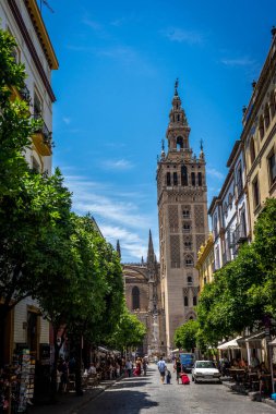 Sevilla, İspanya, Avrupa'nın Giralda çan kulesi