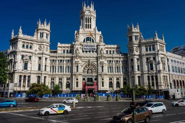 Madrid, Spanje - 17 juni: The Madrid stadhuis op 17 juni, 2017. — Stockfoto