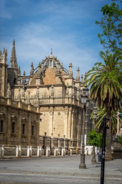 Bir görüntüleme Seville, İspanya Gotik katedral kubbe