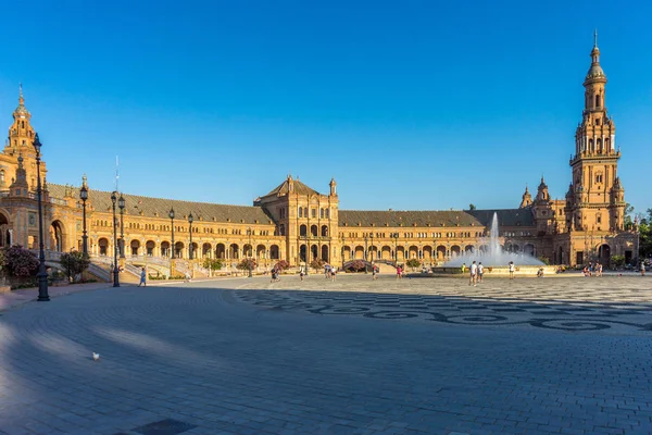 La plaza de España en Sevilla, España, Europa — Foto de Stock