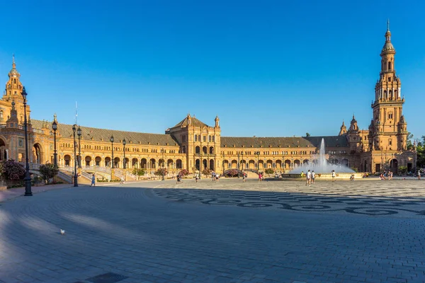 Plaza de espana Seville, İspanya, Avrupa'nın