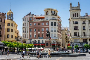 Cordoba, İspanya - 20 Haziran: Şehir merkezinde, Plaza de las Tendill