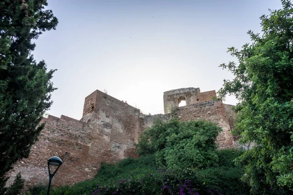 Gibralfaro castle (Alcazaba de Malaga), Malaga, Costa del Sol, S — Φωτογραφία Αρχείου