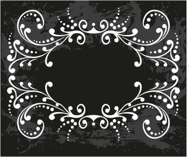 Desenli dekoratif çerçeve