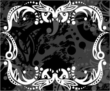 Desenli dekoratif çerçeve