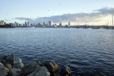 gündoğumu güneşli San Diego California Southern selamlıyor
