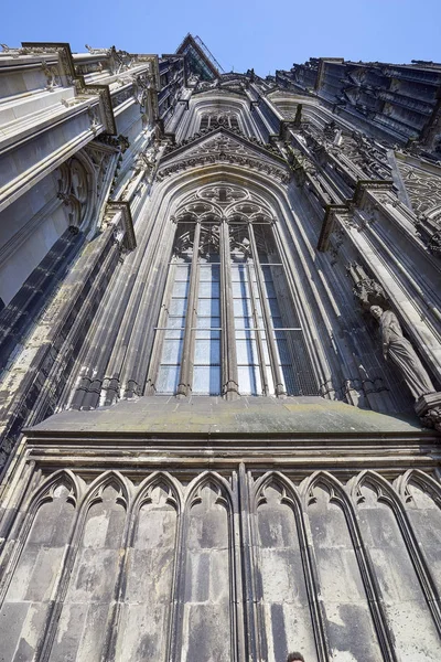 Part of the amazing Gothic Catholic Church, the Cologne Cathedral in Cologne, Germany — Stock Photo, Image
