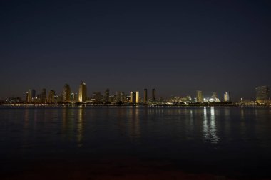 San Diego manzarası alacakaranlıkta ve altın saat sırasında