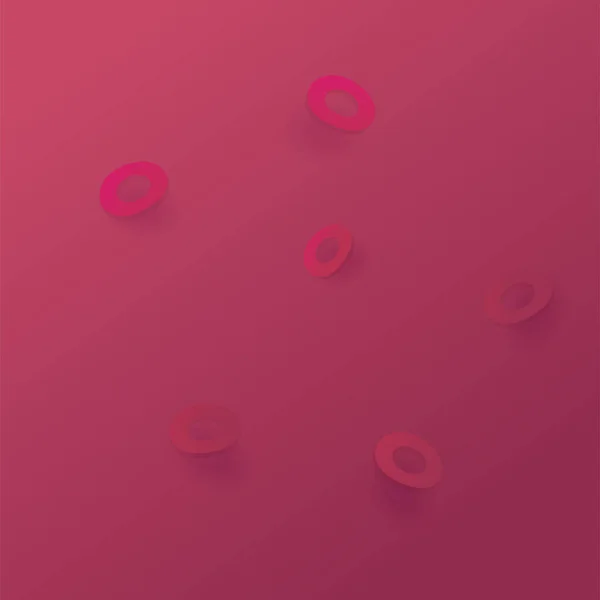 Kırmızı kan hücreleri mikroskop görüntüsü soyut arkaplan. Muhtemel ilaç, hastalık, teşhis, biyoloji, bilim, hemoglobin eksikliği, analiz. Düz çizgi film tarzında stok vektör illüstrasyonu.