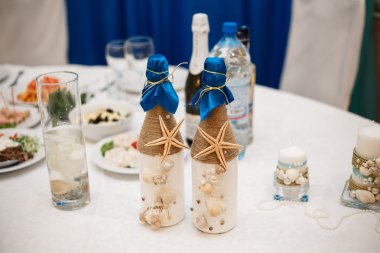 Düğün için dekorasyon.