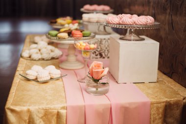 Düğün için dekorasyon.