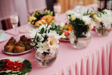 Düğün için dekorasyon.