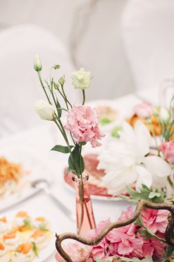 Düğün için dekorasyon.