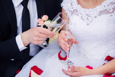 Düğün çifti. Gelin ve damat.