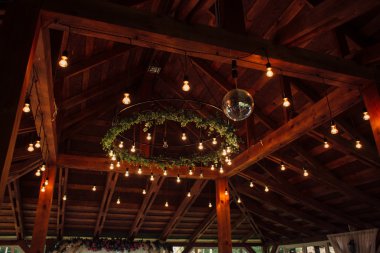 Düğün için dekorasyon.