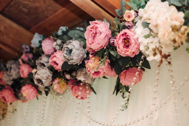 Düğün için dekorasyon.