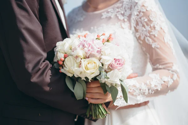 新娘的花束背景 — 图库照片