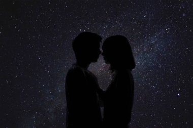 Güzel Romantik Çift çift pozlama