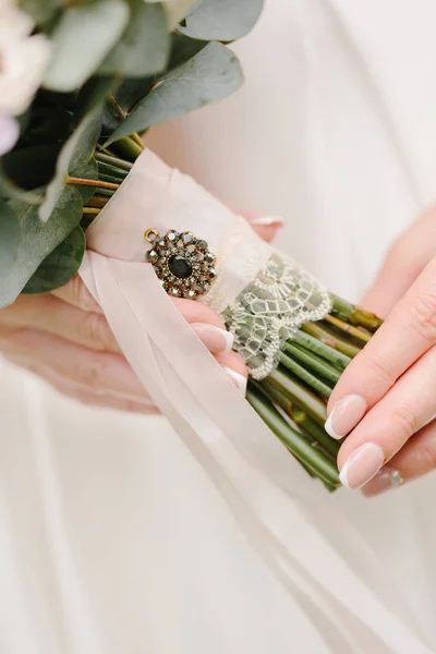 Bellissimo bouquet da sposa colore — Foto Stock