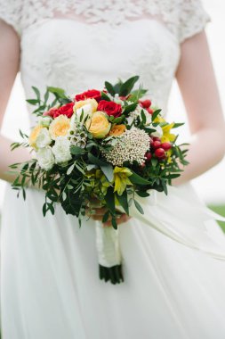 Güzel düğün buket renk