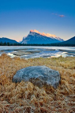 Mount Rundle in Banff National Park, Canada clipart