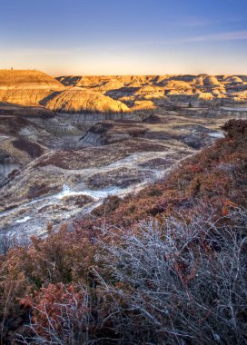 Alberta Bandlands Drumheller, Alber yakınındaki kanyonda at nalı