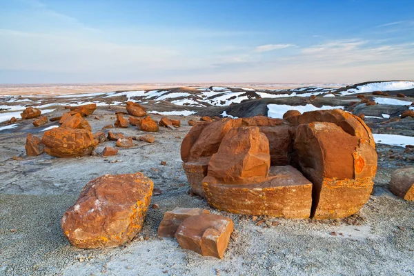 Red Rock Coulee in Southern Alberta, Canada — Stock Photo, Image