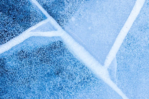 Close up of ice showing the details and texture — Stock Photo, Image