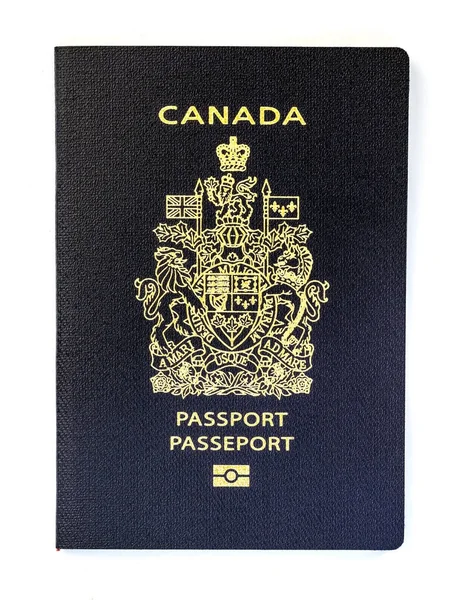 पांढरा पार्श्वभूमीवर कॅनेडियन पासपोर्ट — स्टॉक फोटो, इमेज