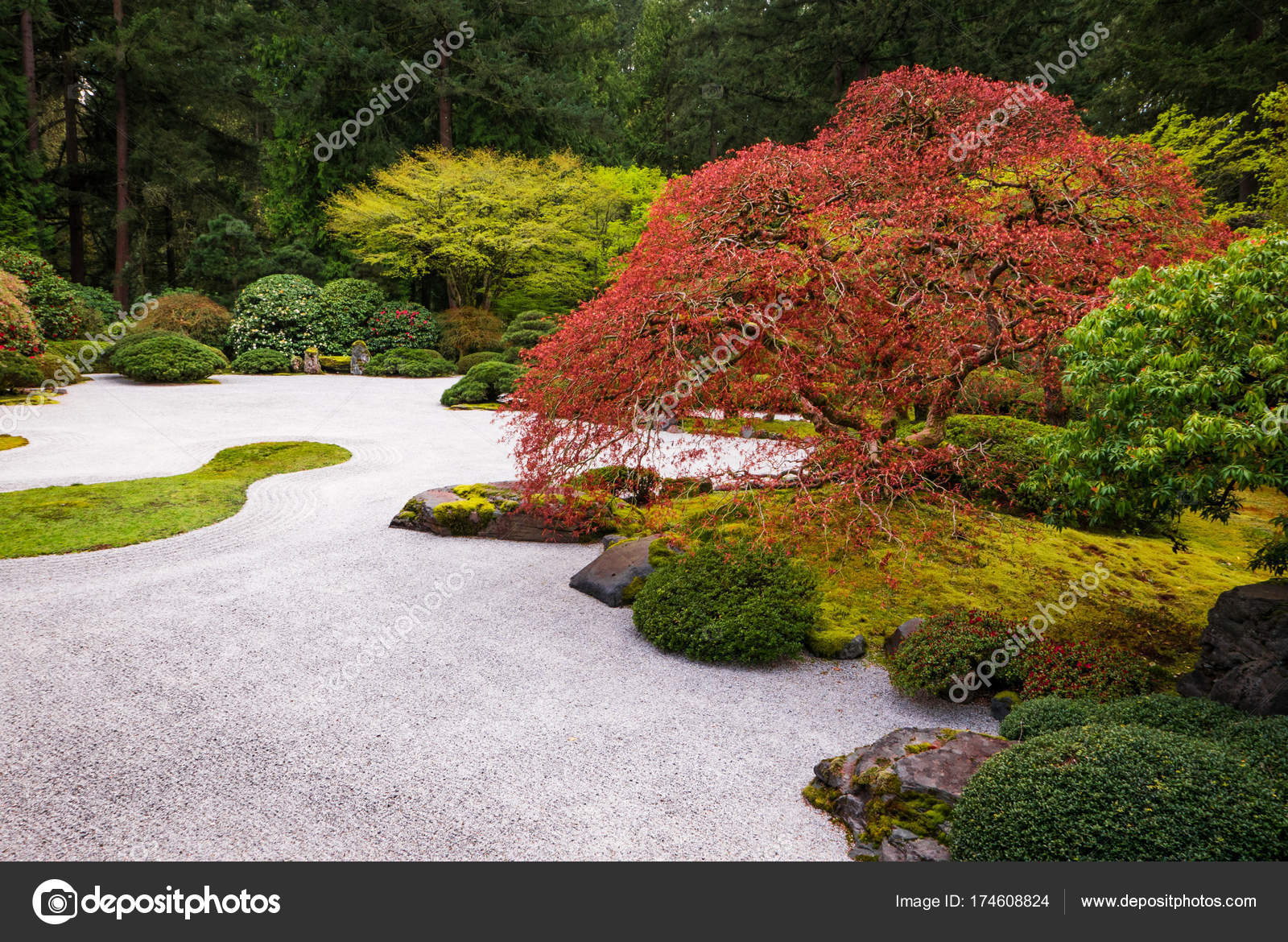 Japanischer Steingarten — Stockfoto © tom@tnphoto.ca #174608824