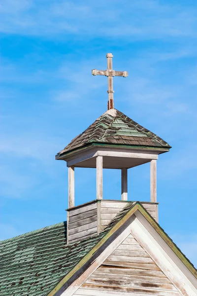 An old abandoned country church in Dorothy, Alberta, Canada. — Stock Photo, Image