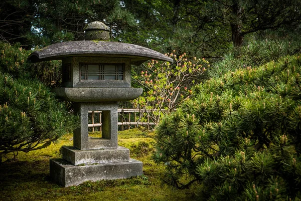 Японський сад з кам'яних корзин — стокове фото
