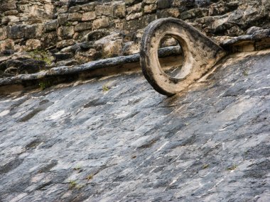 Taş çember büyük topu mahkeme, Chichen Itza, Meksika