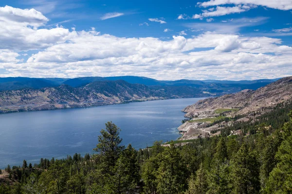 Luftaufnahme des Okanagan-Sees, britische Kolumbia — Stockfoto