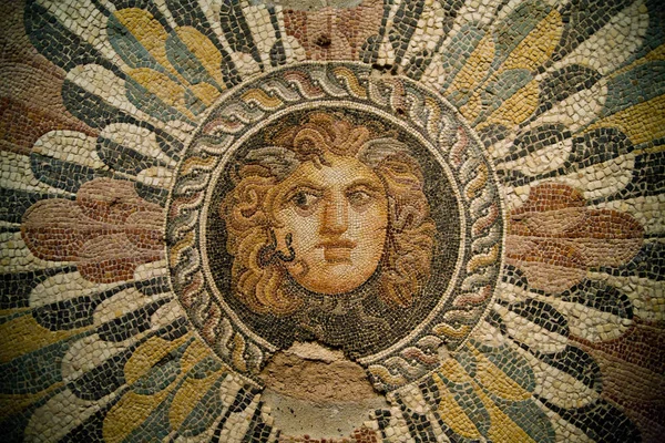 Mosaico dentro do Museu Nacional de Alexandria — Fotografia de Stock