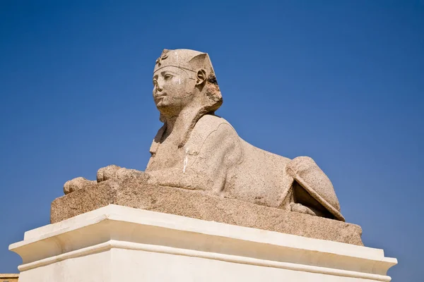 Sphinx op Pompeys pijler, Alexandria — Stockfoto