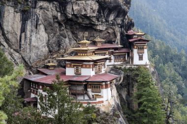 Paro Taktsang: The Tiger's Nest Monastery - Bhutan clipart