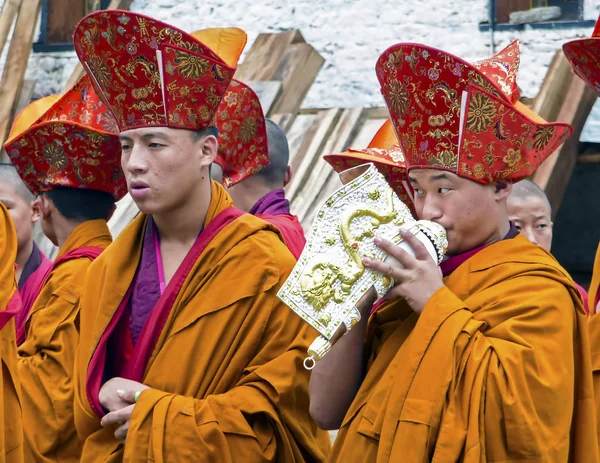 Monk ritüel: Trashigang dzong - Bhutan