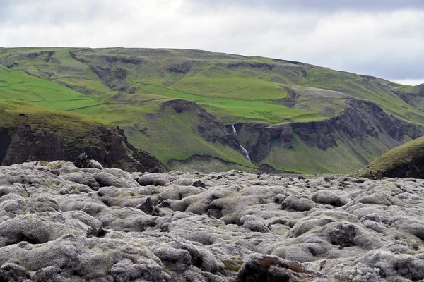Eldhraun 용암 필드-남부 아이슬란드 — 스톡 사진