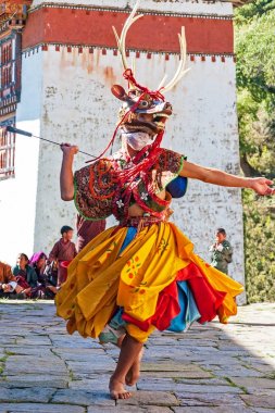 Geleneksel festival Bumthang, Bhutan
