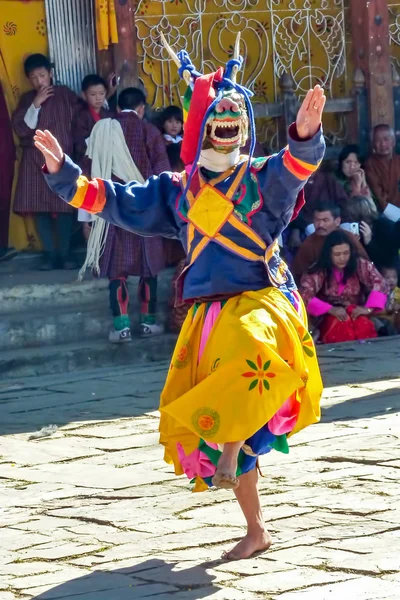 Geleneksel festival Bumthang, Bhutan — Stok fotoğraf