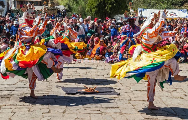 Geleneksel festival Bumthang, Bhutan — Stok fotoğraf