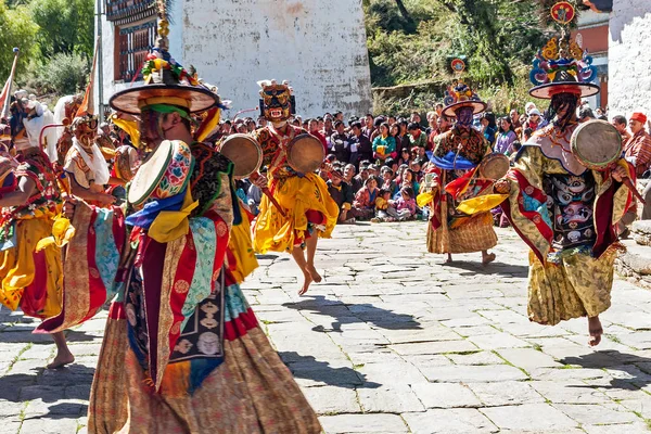 Geleneksel festival Bumthang, Bhutan