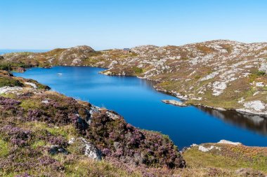 Tipik İskoç dağlık manzara - Highlands, İskoçya, Birleşik Krallık