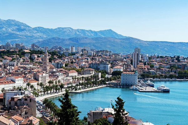 Seafront view on Split city - Dalmatia, Croatia