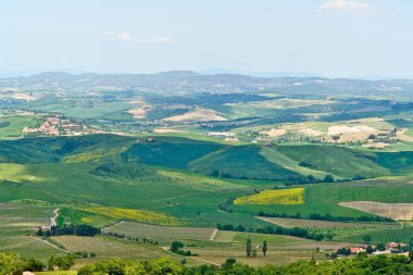 Tipik Tuscany yatay, Hills - Toskana, İtalya