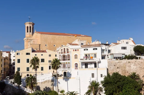 Iglesia de Santa Maria en el centro histórico de Mahón - Menorca, Baleares, España — Foto de Stock