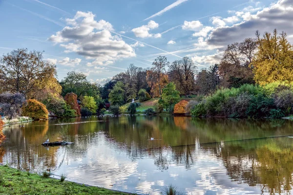 Parc Montsouris in autumn - Paris, France