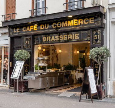 Paris 'teki Cafe du Commerce brasserie