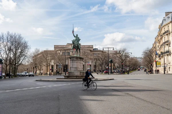 Paris França Fevereiro 2020 Estátua George Washington Praça Iena — Fotografia de Stock